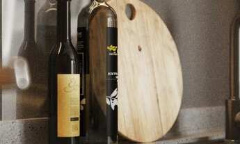 Imagem 7: Apartamento na planta com varanda 2 dormitórios sendo 1 Suíte