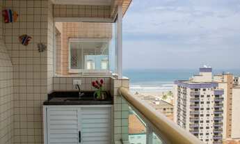 Imagem 2: T005-Aluguel para Temporada Apto 1Dorm Prédio com bela vista para o mar- Sacada Gourmet