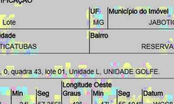 Imagem 3: JABOTICATUBAS - Terreno Padrão