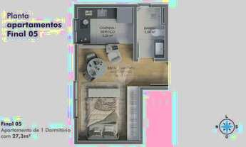 Imagem 4: Incríveis apartamentos e studios de 1 dormitório central