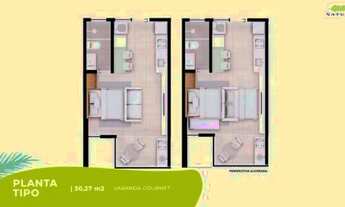 Imagem 3: Apartamento para venda com 30,27 metros quadrados com 1 quarto em Muro Alto - Ipojuca - PE