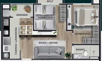 Imagem 2: APARTAMENTO com 3 dormitórios à venda por R$ 515.000,00 no bairro Capão Raso - CURITIBA