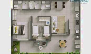 Imagem 4: Apto 01 suíte e 01 quarto - São Vicente - Itajaí/SC