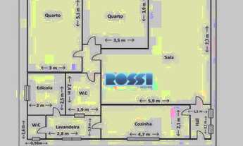 Imagem 7: Apartamento com 2 dormitórios, 123 m² - venda por R$ 800.000,00 ou aluguel por R$ 7.000,00