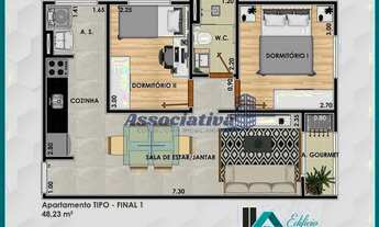 Imagem 3: Apartamento 2 quartos região do Parque Vera Cruz - Taubaté - SP