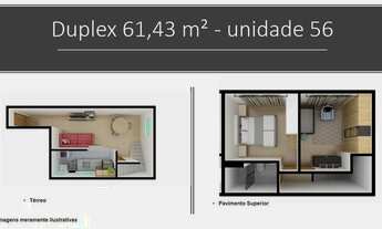 Imagem: Apartamento para venda tem 62 metros quadrados