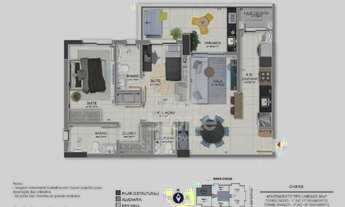 Imagem 2: ÁGIO de apartamento com 2 suítes à venda pronto para morar, 86m² por R$ 320.000 - Jardim S