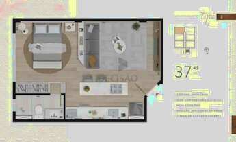 Imagem 4: Apartamento 1 Quarto à venda, 1 quarto, 1 suíte, 1 vaga, Funcionários - Belo Horizonte/MG