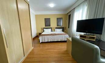 Imagem 3: Flat mobiliado para alugar com cerca de 32m² Lourdes, 1 quarto, lazer e 1 vaga