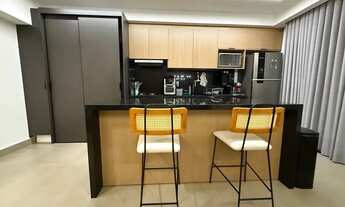 Imagem 2: Apto à venda de 73 m2 com 2 suites e 1 lavabo com 2 vagas de garagem no Setor Oeste - Goiâ