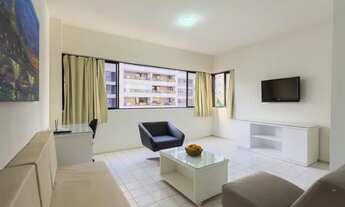 Imagem 4: Aluguel Flat em Boa Viagem - Ibiza 301 - 6º pavimento - sala e quarto, de frente