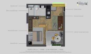 Imagem 5: Studio à venda na vila olimpia , São Paulo, SP - Com 25,7m² sendo 1 dormitório