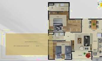 Imagem 2: Apartamento em obras venda 39 metros 1 quarto Cambuí - Campinas - SP