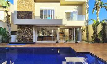 Imagem 4: Casa sobrado de 413m² com 05 suítes para locação e venda em condomínio - Alphaville Ribeir