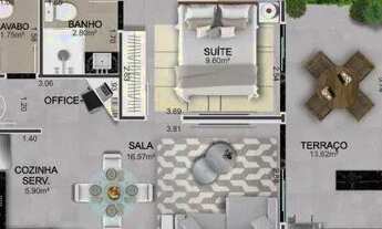 Imagem 4: Apartamento com 2 dormitórios/suíte à venda, 97 m² por R$ 577.000 - Vila Caiçara - Praia G