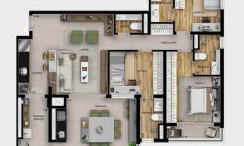 Imagem 5: Apartamento para venda com 112 metros quadrados com 3 quartos em Tatuapé - São Paulo - SP