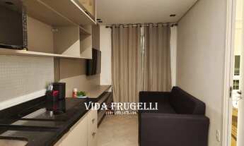 Imagem 2: Apartamento studio de 31 m² novo, totalmente mobiliado, com suíte e varanda. Pinheiros Sã
