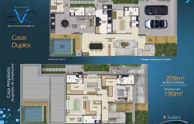 Imagem 5: Casa de condomínio em construção Duplex 4/4 sendo dois suítes