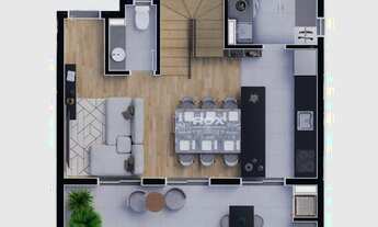 Imagem 6: Apartamento Duplex com 3 quartos 2 suítes à venda, 86 m² - Santa Felicidade, Curitiba/PR