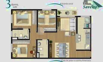 Imagem 3: Apartamento para alugar em São José dos Campos, Monte Castelo, com 3 quartos, com 72 m²