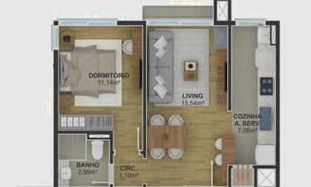 Imagem 6: Apartamento com 1 dormitório à 1,6km da Rua Coberta, em Gramado