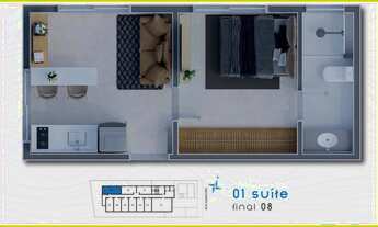 Imagem 5: Studio para venda com 15 metros quadrados com 1 quarto em Piatã - Salvador - BA