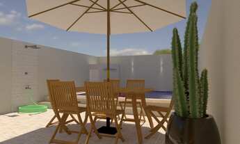 Imagem 6: Casa Sobreposta para Venda em Itanhaém, Jequitibá, 2 dormitórios, 1 suíte, 2 banheiros, 2