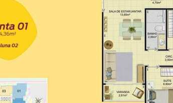 Imagem 2: 2 quartos, pertinho de tudo por apenas R$ 264.500,00