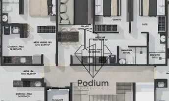 Imagem 4: Flat studio térreo com área privativa á 180m da praia do Bessa. -FL0357