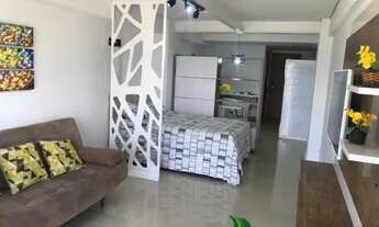 Imagem: Flat mobiliado de frente para o mar, em