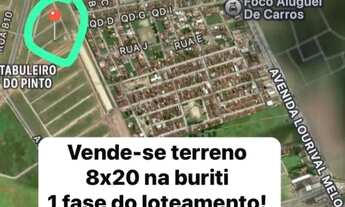 Imagem: VENDO TERRENO 8X20 TABULEIRO DO PINTO