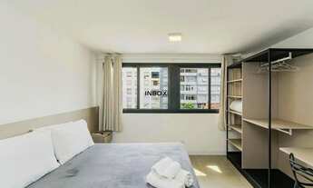 Imagem: Studio mobiliado, Sol Leste, vaga e infraestrutura