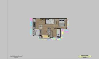 Imagem 4: Apartamento em lançamento no Condomínio Trio Blue com 02 Dormitórios e 37 M² Vila Nina, Sã