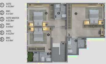 Imagem 3: Casa com 4 dormitórios sendo 3 suítes à venda, 159 m² - Cachoeira do Bom Jesus - Florianóp