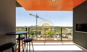 Imagem 2: Apartamento com 1 dormitório para alugar, 59 m² por R$ 2.550,00/mês - Rebouças - Curitiba