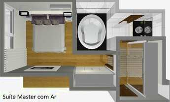 Imagem 7: Apto com churrasqueira na cozinha SCA e banheira
