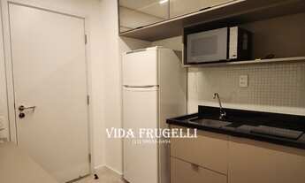 Imagem 3: Apartamento studio de 31 m² novo, totalmente mobiliado, com suíte e varanda. Pinheiros Sã