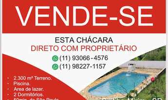 Imagem 1: Chácara 2.300 m² - 2 Quartos, Área de Lazer e Piscina - Biritiba Mi