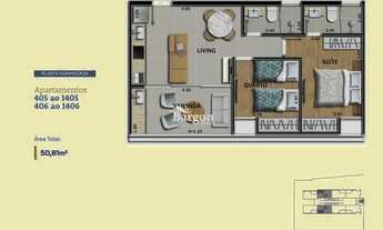 Imagem 6: Apartamento com 2 quartos sendo 1 suíte a venda no Bairro Granbery em Juiz de Fora