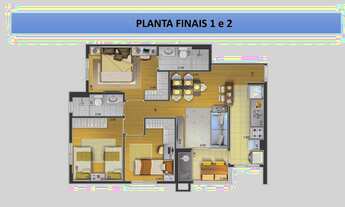 Imagem 7: O apartamento Novo pronto 2 e 3 dorm suíte 2 banheiros bairro Santa Paula SCS