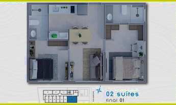 Imagem 6: Studio para venda com 15 metros quadrados com 1 quarto em Piatã - Salvador - BA