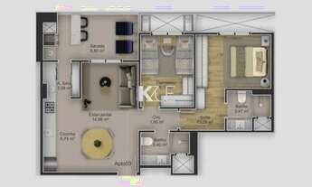 Imagem 3: Apartamento com 2 dormitórios no Kobrasol