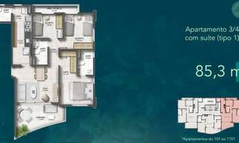 Imagem 3: Apartamento para venda possui 85 metros quadrados com 3 quartos em Horto Florestal - Salva