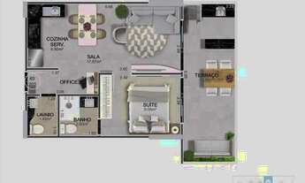 Imagem 3: Apartamento com 2 dormitórios/suíte à venda, 97 m² por R$ 577.000 - Vila Caiçara - Praia G