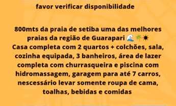 Imagem: Promoção Casa de praia em setiba Guarapari
