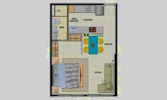 Imagem 2: Apartamento para venda tem 35 metros quadrados com 1 quarto em Pina - Recife - PE