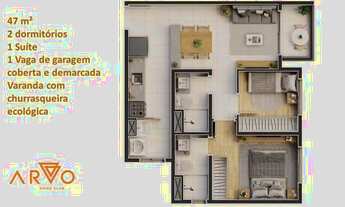 Imagem 2: Lançamento , 02 quartos , 01 vaga , Vila Palmares , Santo André-SP