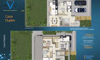 Imagem 7: Casa de condomínio em construção Duplex 4/4 sendo dois suítes