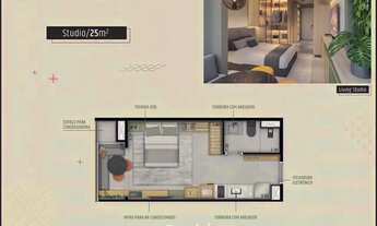 Imagem 2: Apartamentos incríveis de um STUDIO e 1 DORMITÓRIO