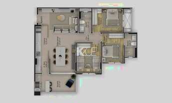 Imagem 3: Apartamento com 3 dormitórios no Kobrasol